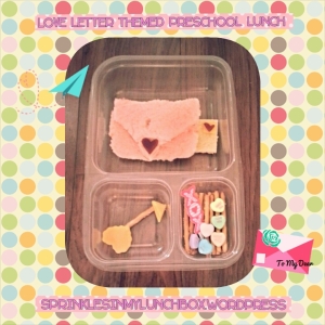Love Letter Themed Preschool Lunch