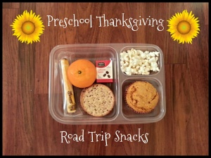 Preschool Thanksgiving Road Trip Snacks